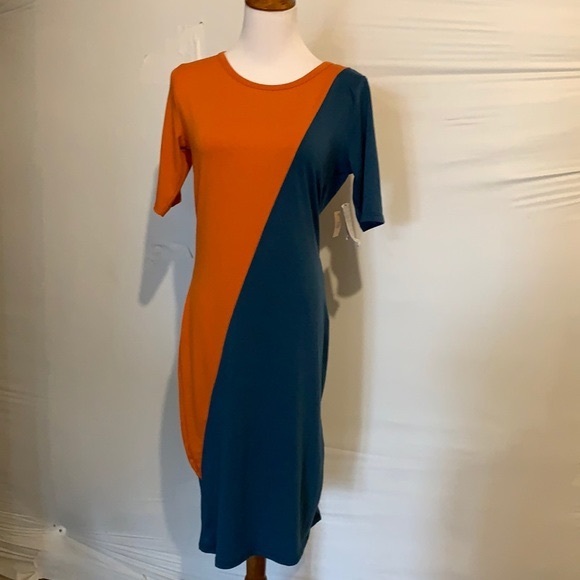 NWT LuLaRoe Diagonal Julia Dress - Picture 2 of 13